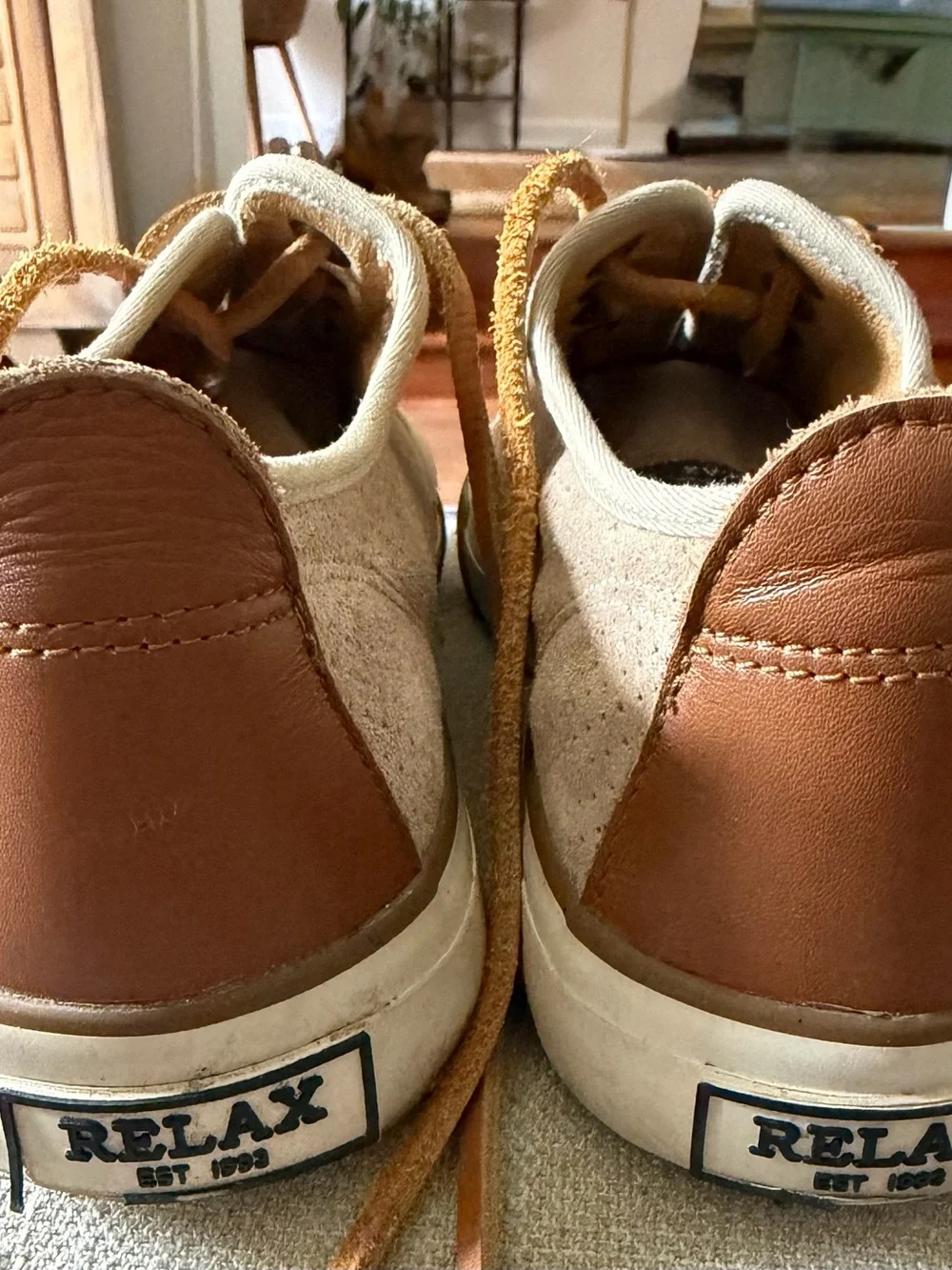 Tommy Bahama perforated suede